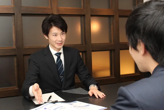 お客様との面談の様子